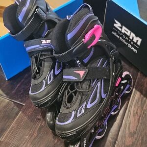 ZPM Inline Roller Skates Black and Purple